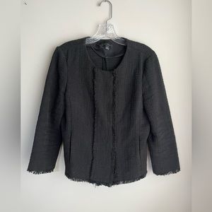 Ann Taylor Textured Blazer 8